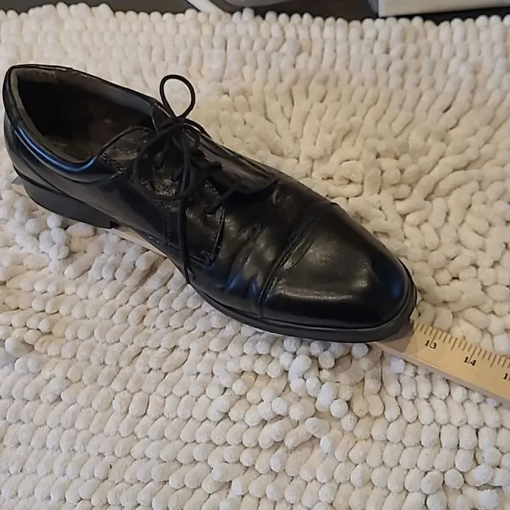 French Shriner men's sz 11.5M black dress shoe